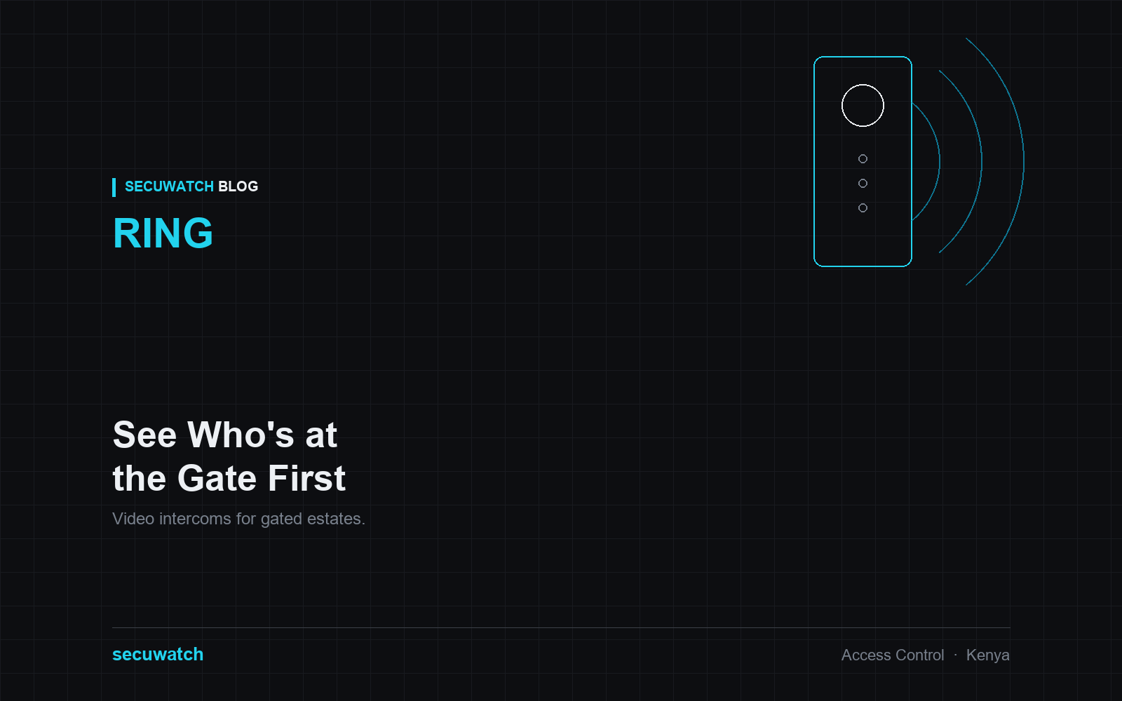 Video Intercom System Kenya: A 2026 Buyer's Guide for Gated Estates